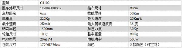 电动噶尔尘推车C4102